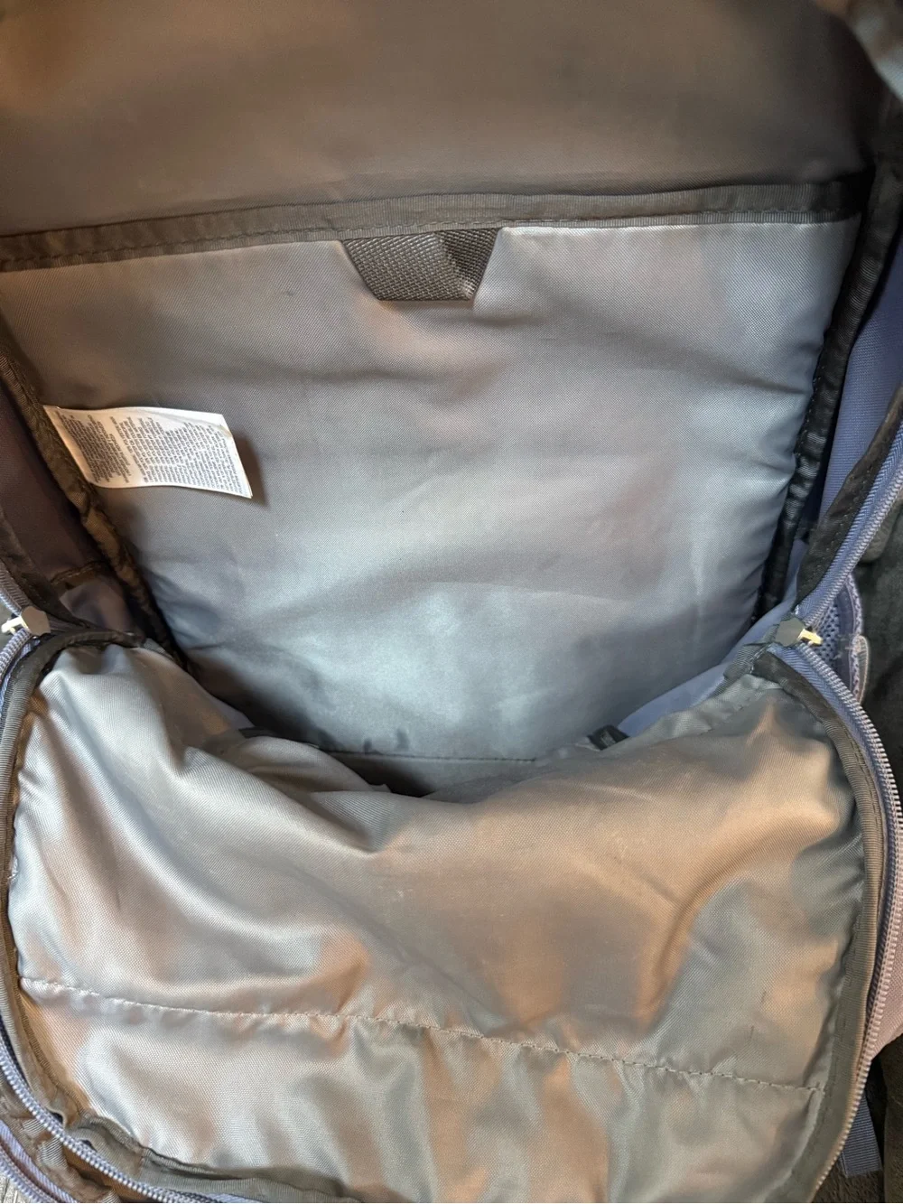 The North Face Jester Backpack Navy Blue Gray Accents Embroidered Logo